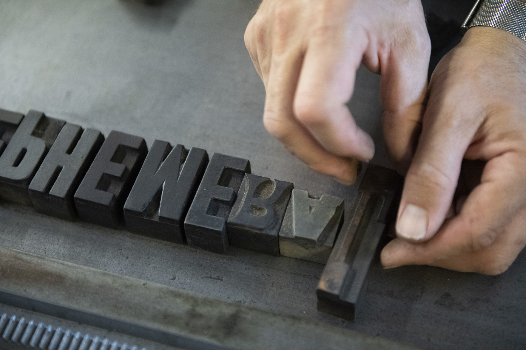 Newspaper printing workshop